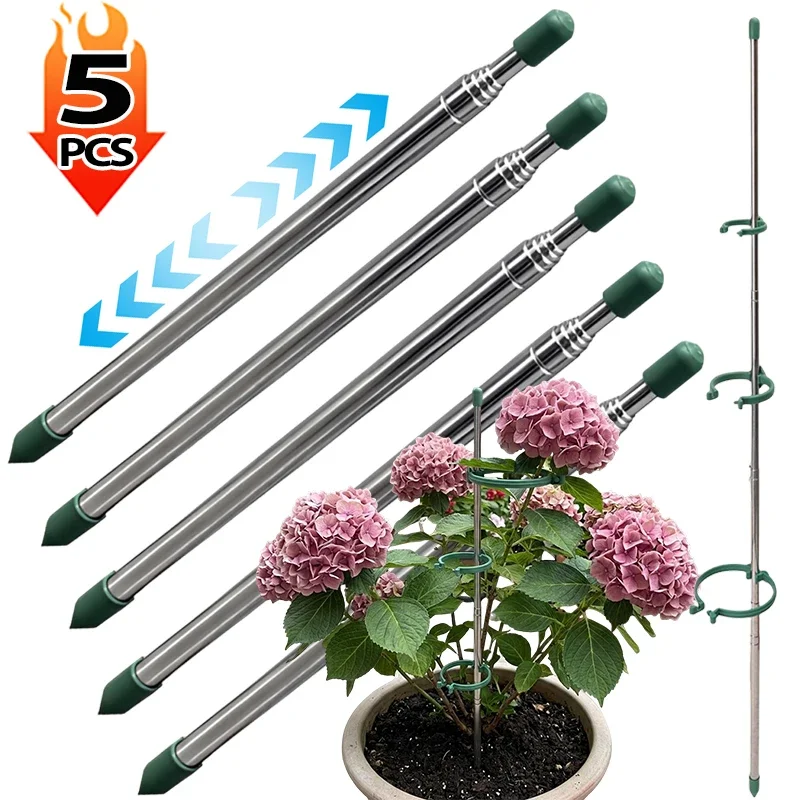 Florist Supply Bulk - 5/1 adet geri çekilebilir bitki destek