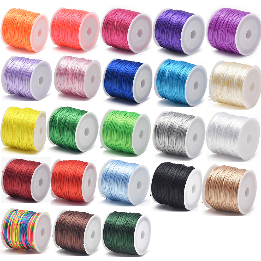 Ribbon Wired Satin - 1.5mm El Sanatları Saten Rattail Kordon