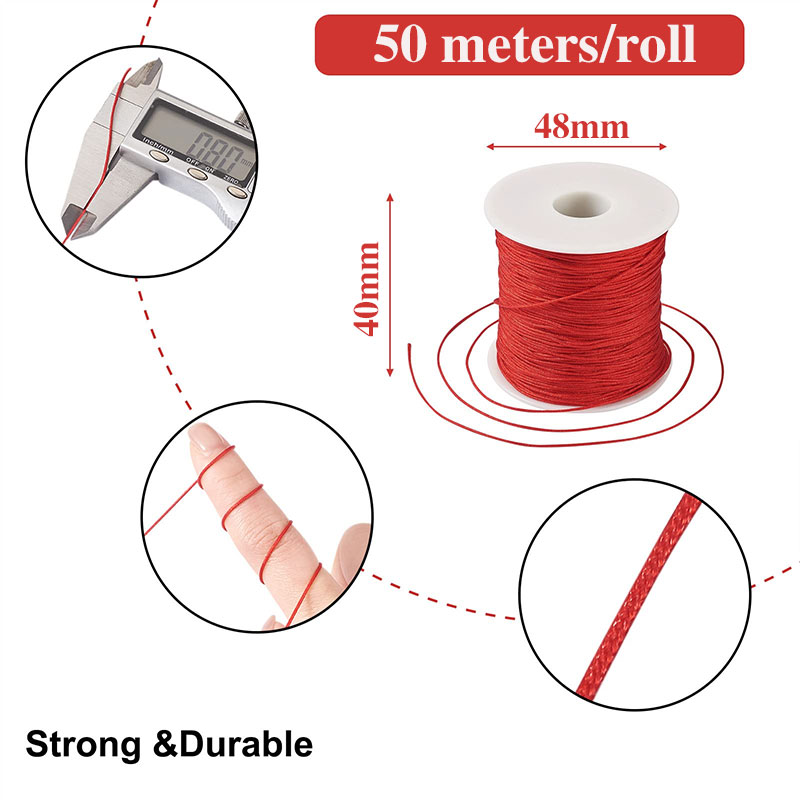 50 M/rulo 0.8mm Naylon Iplik K - Ribbon Wired Satin incelemesi ve fiyatı