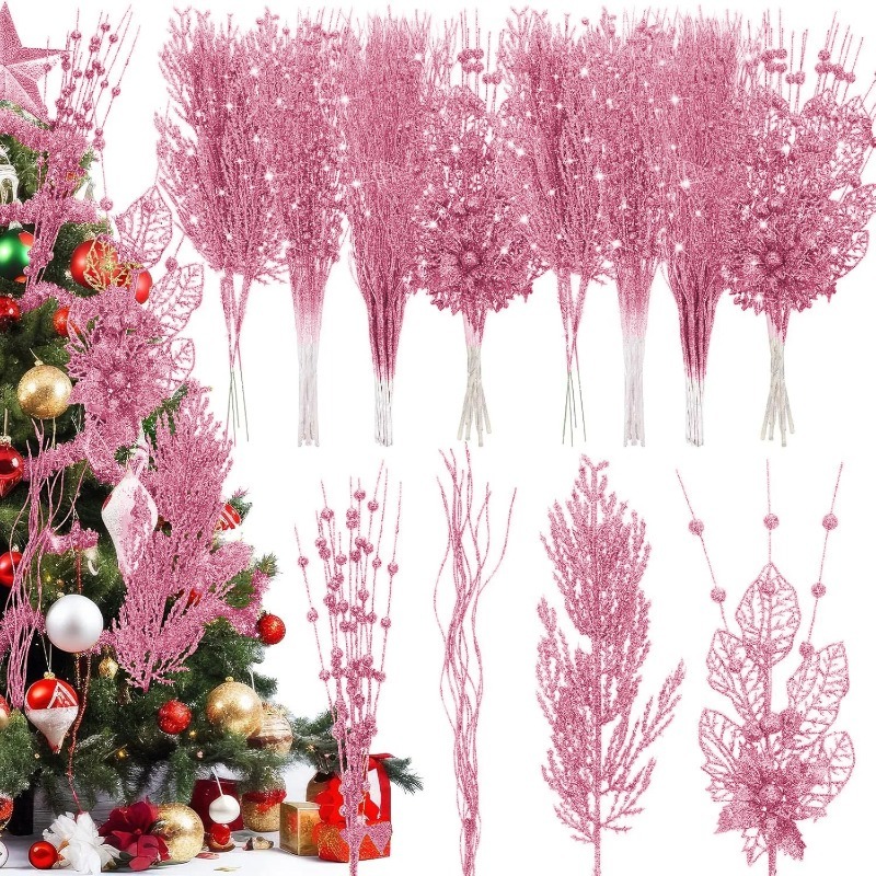 12 Adet Pembe Noel Ağacı Süsü  - Florist Supply Bulk incelemesi ve fiyatı