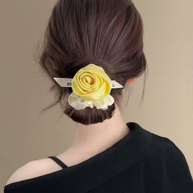 Saten Gül Çiçekli Saç Tokası H - Ribbon Wired Satin incelemesi ve fiyatı