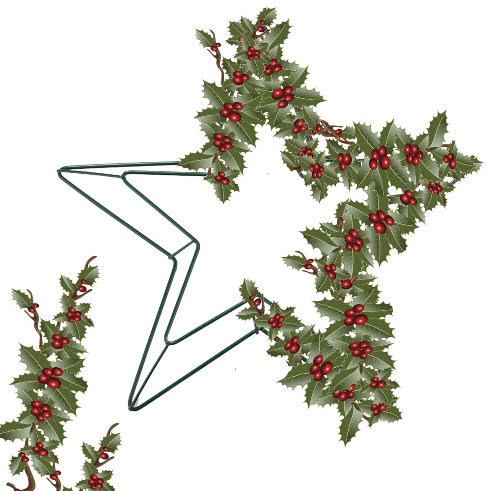 Şenlikli Asılı Metal Tel Yıldı - Wreath Form Wire incelemesi ve fiyatı