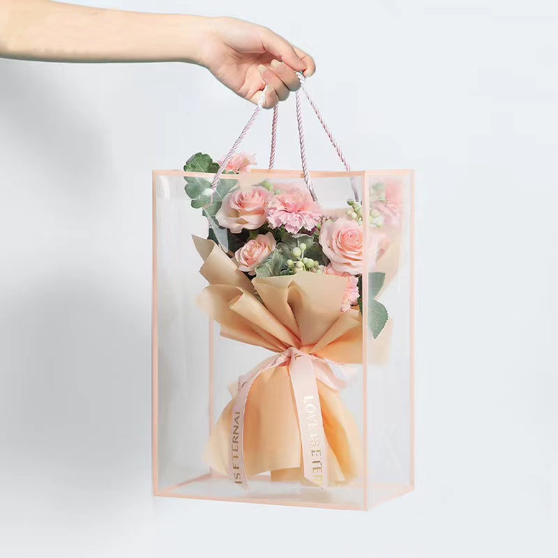 Şeffaf Tote çanta çiçek buketi - Longs Florist Supply incelemesi ve fiyatı