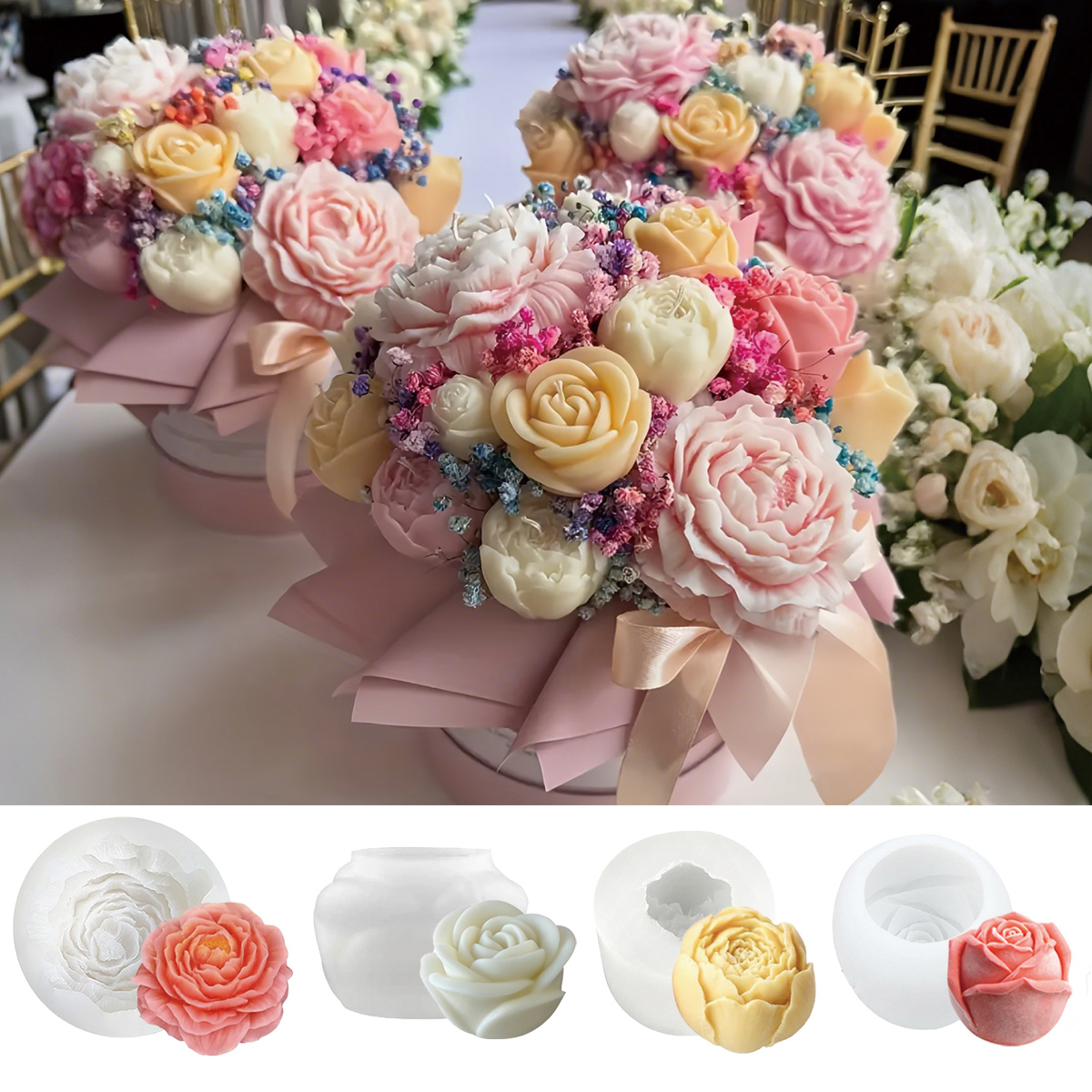 4'lü Çiçek Kalıp Seti - Şakayı - Florist Supply Bulk incelemesi ve fiyatı