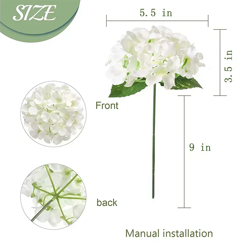50 adet Ortanca yapay çiçekler - Florist Supply Bulk incelemesi ve fiyatı