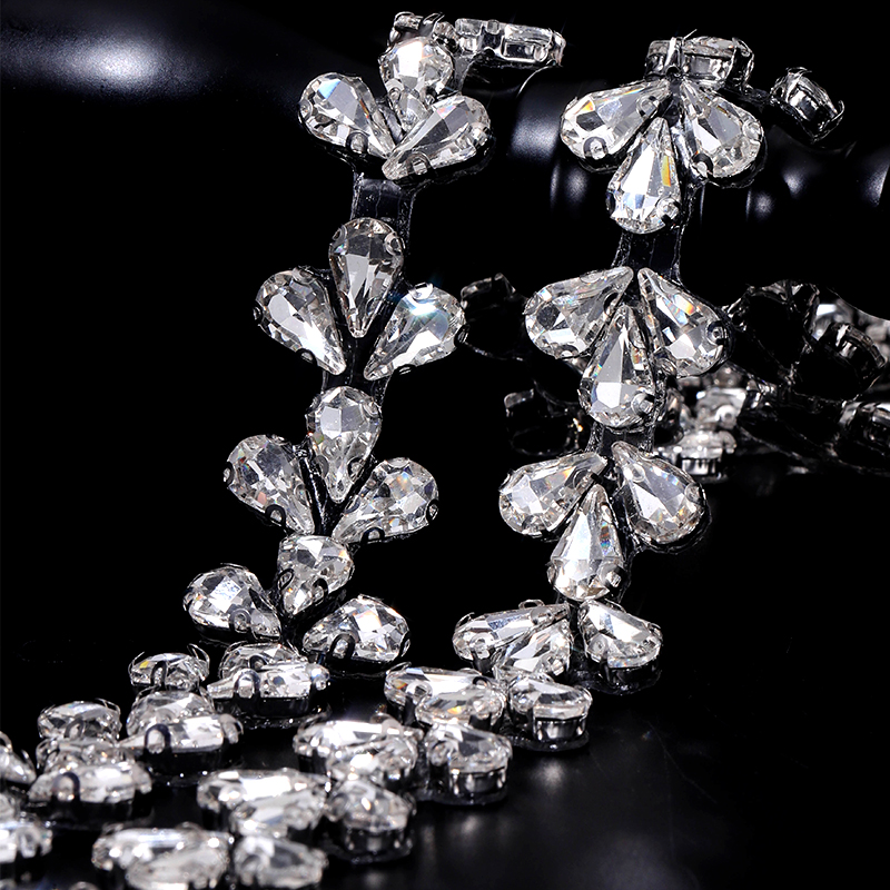 1Yard Kristal Rhinestone Sınır - Ribbon Wired Satin incelemesi ve fiyatı