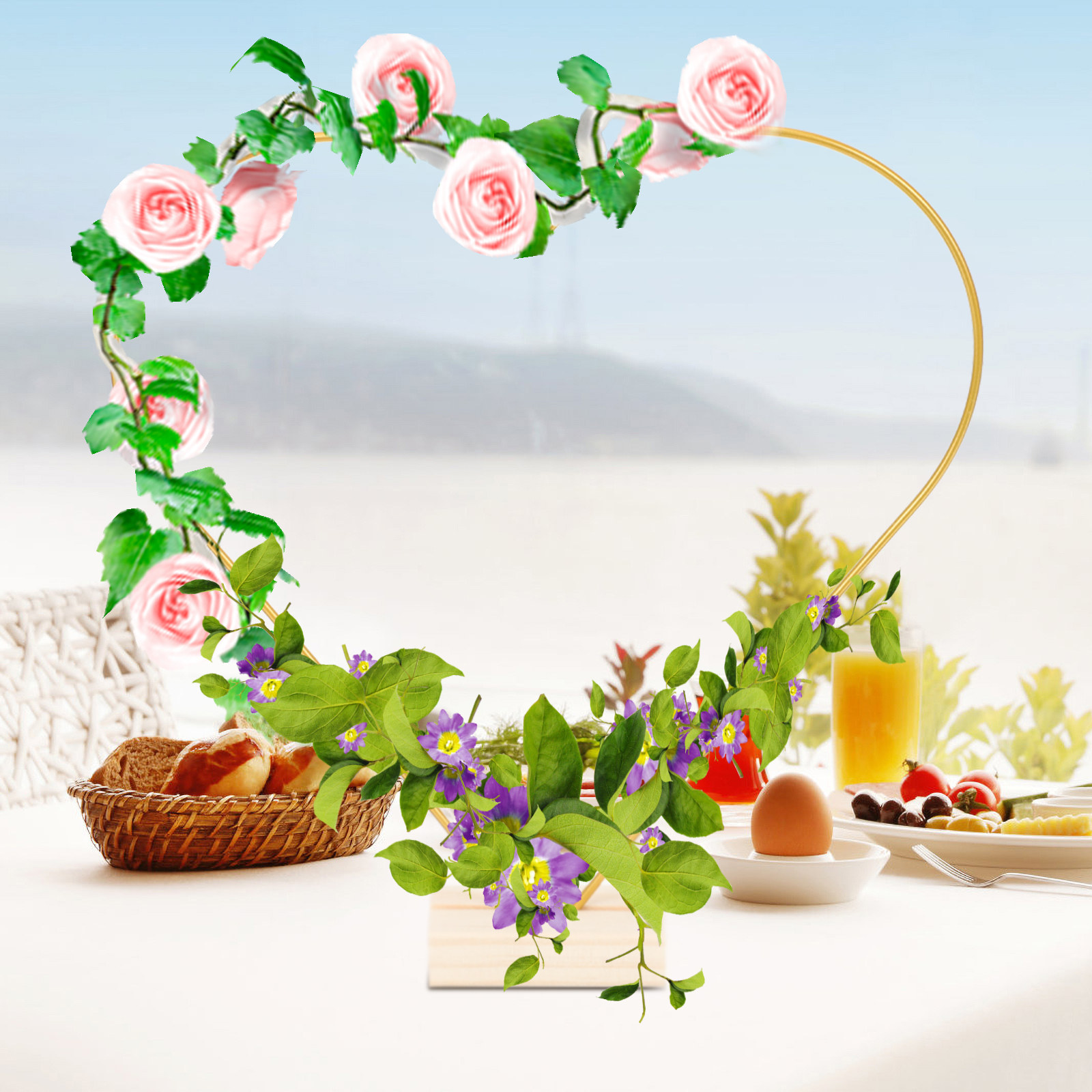 2 Set Kalp Çelenk Çerçevesi Çi - Wreath Form Wire incelemesi ve fiyatı